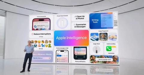 خدمات الذكاء الاصطناعي Apple Intelligence قد