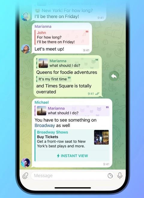 تحديث Telegram الجديد يضيف تحسينات على الردود